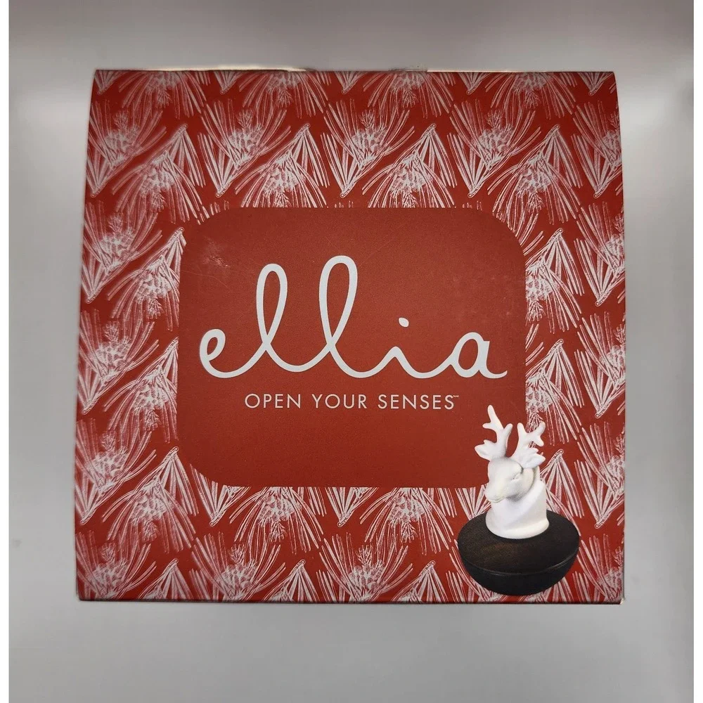 Ellia By Homedics Porcelain Essential Oil Aroma Diffuser Deer Buck With Oil NEW